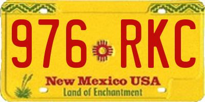 NM license plate 976RKC