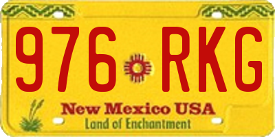 NM license plate 976RKG