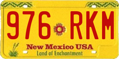 NM license plate 976RKM
