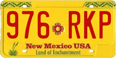 NM license plate 976RKP