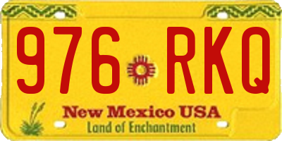 NM license plate 976RKQ