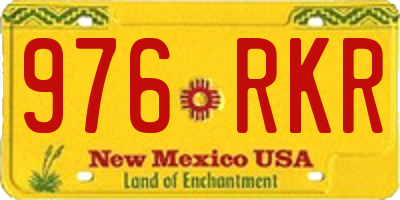 NM license plate 976RKR