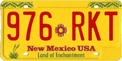 NM license plate 976RKT