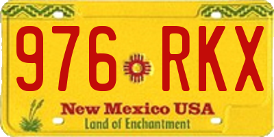 NM license plate 976RKX