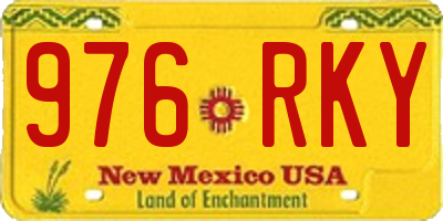 NM license plate 976RKY