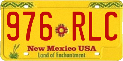 NM license plate 976RLC