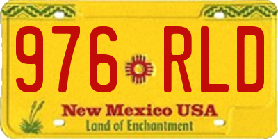 NM license plate 976RLD