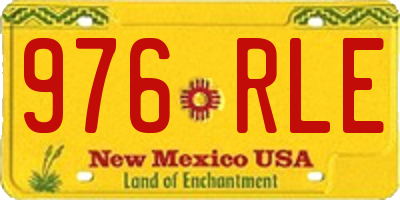 NM license plate 976RLE