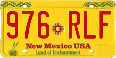 NM license plate 976RLF