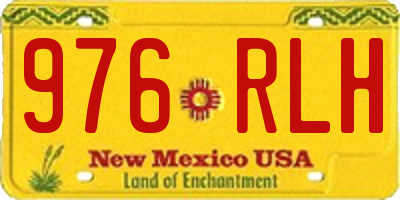 NM license plate 976RLH