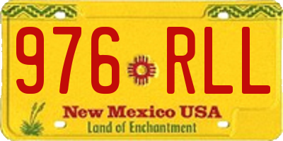 NM license plate 976RLL