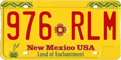 NM license plate 976RLM