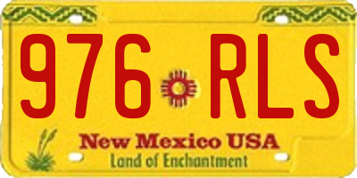 NM license plate 976RLS