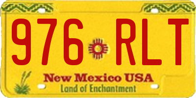 NM license plate 976RLT
