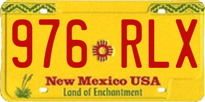 NM license plate 976RLX