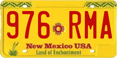 NM license plate 976RMA