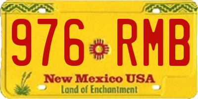 NM license plate 976RMB
