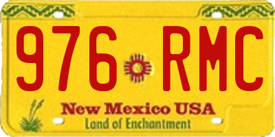 NM license plate 976RMC