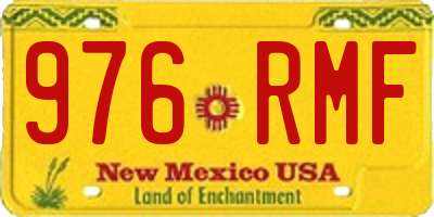 NM license plate 976RMF