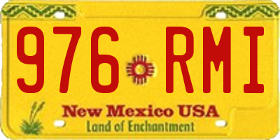 NM license plate 976RMI