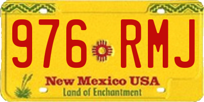 NM license plate 976RMJ