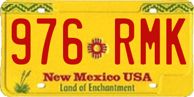 NM license plate 976RMK