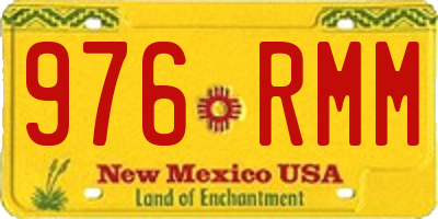 NM license plate 976RMM