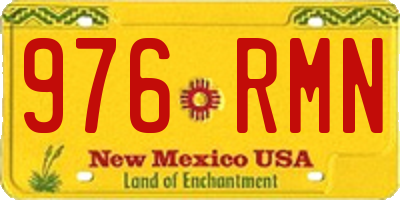 NM license plate 976RMN