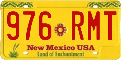 NM license plate 976RMT