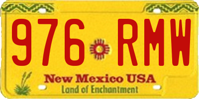 NM license plate 976RMW