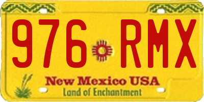 NM license plate 976RMX