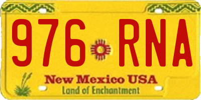 NM license plate 976RNA