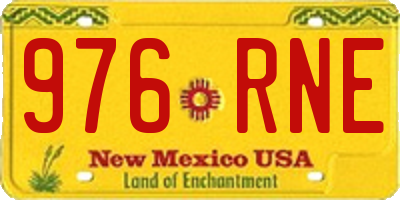 NM license plate 976RNE