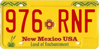 NM license plate 976RNF