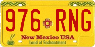 NM license plate 976RNG