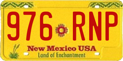 NM license plate 976RNP