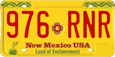 NM license plate 976RNR