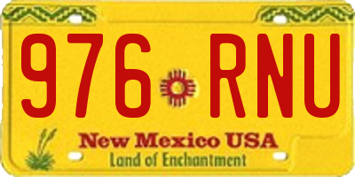 NM license plate 976RNU