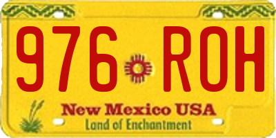 NM license plate 976ROH