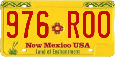 NM license plate 976ROO