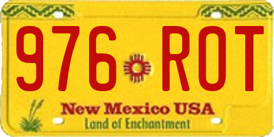 NM license plate 976ROT