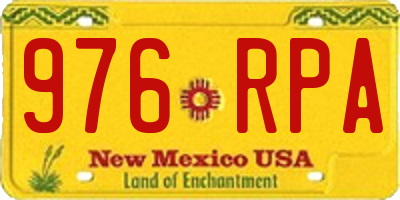 NM license plate 976RPA