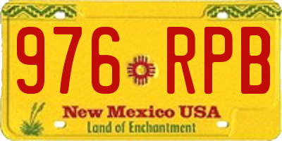 NM license plate 976RPB