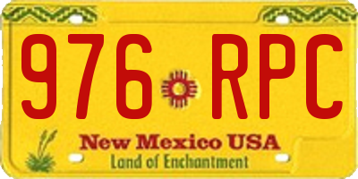 NM license plate 976RPC