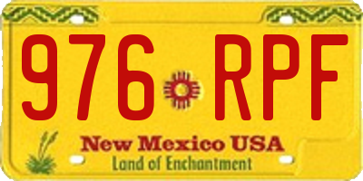 NM license plate 976RPF