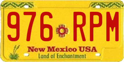 NM license plate 976RPM
