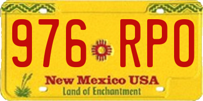 NM license plate 976RPO