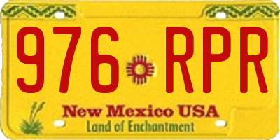 NM license plate 976RPR