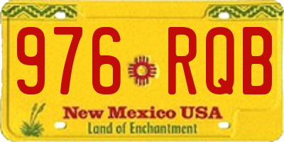 NM license plate 976RQB