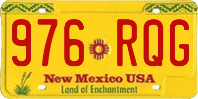 NM license plate 976RQG